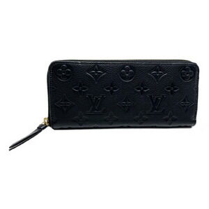 Louis Vuitton Wallet Empreinte Portefeuille Clemence Noir Black Zip Long